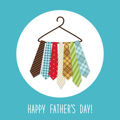 Festive retro greeting card for Father's day