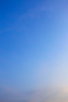 Twilight clear blue sky