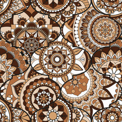 Patchwork pattern. Vintage decorative elements. Hand drawn background. Islam, Arabic, Indian, ottoman motifs. Perfect for printing on fabric or paper.