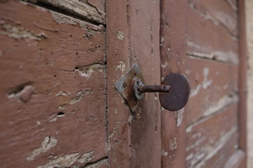 Old key in the keyhole