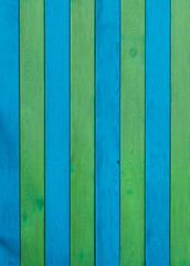 Blue and green striped wooden background