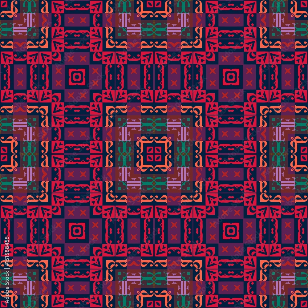 Poster abstract background decoration colored pattern decorative element geometric shapes of squares and fo