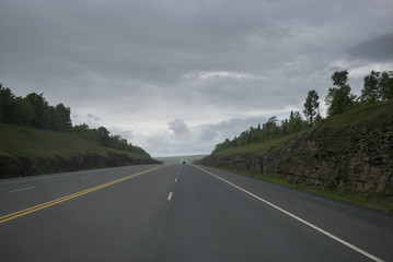 Highway in New Brunswick, Canada