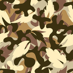 Naklejka premium Creative universal hand drawn seamless pattern abstract fill military background vector illustration.