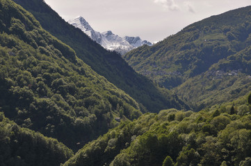 Valle Onsernone mit Pizzo Ruggia, Tessin