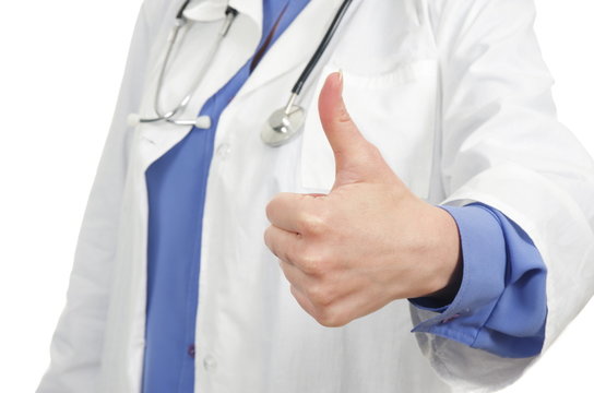 Doctor thumbs up