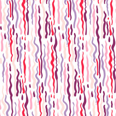 Abstract vector seamless pattern with blob splatter brushes. Abstract graphic ornament.