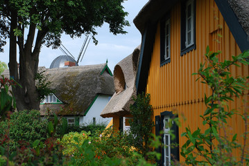 Typical house in Born, Darss, Germany