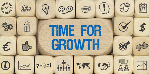 Time for Growth / Würfel mit Symbole