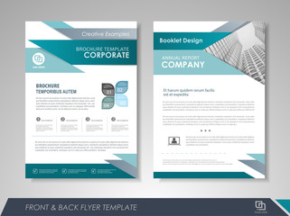 Corporate identity template brochure