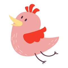 Cute bird vector illustration cartoon colorful