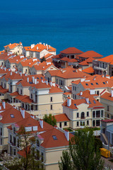 Top view  of  townhouse.