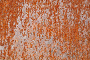 Closeup of rusty iron for background