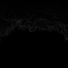 vector abstract horizontal element for design formed by monochrome dots on the black background