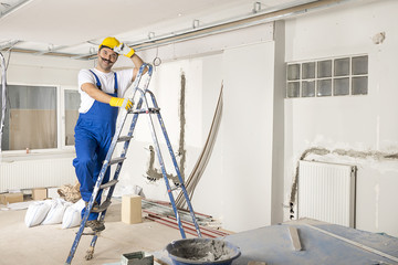Worker at Construction Site   
