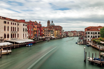 Grand Canal in Venice with long exposure