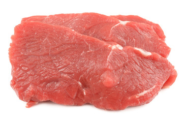 Veal on a white background