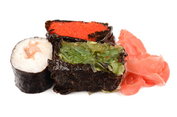 Sushi on the isolated background