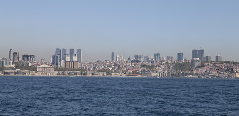 Fototapeta na wymiar Besiktas district in Istanbul city