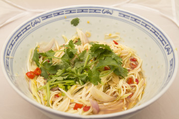 Thailand style mango salad