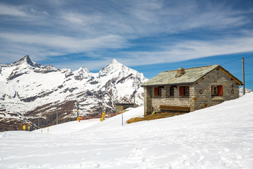  Landscape near Gornergrat, a ridge in Zermatt, Switzerland.