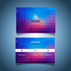 Pixel design business card