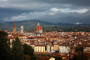 Fototapeta premium panoramic view of Florence