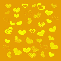 Background of hearts for Valentine's