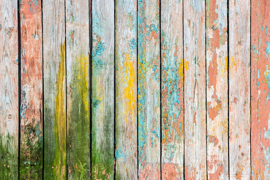 Colorful wooden texture or background © Demetrio