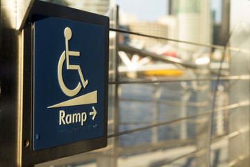 using wheelchair ramp, special for someone special.