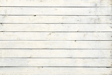 White wooden wall texture as background