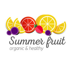 Flat logo or fruit symbol.