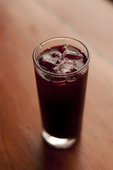 Purple Chicha.Peruvian refreshing purple beverage.