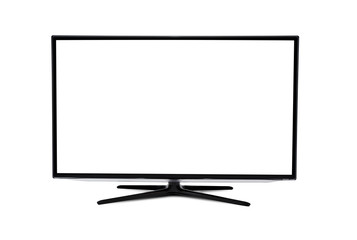 Smart TV with blank screen isolated