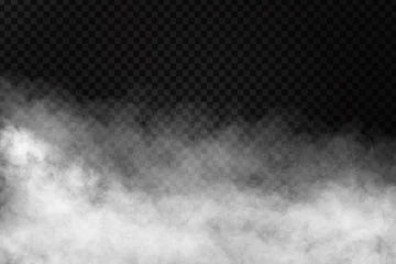 Fototapeten Vector realistic isolated smoke effect on the transparent background. Realistic fog or cloud for decoration. © comicsans