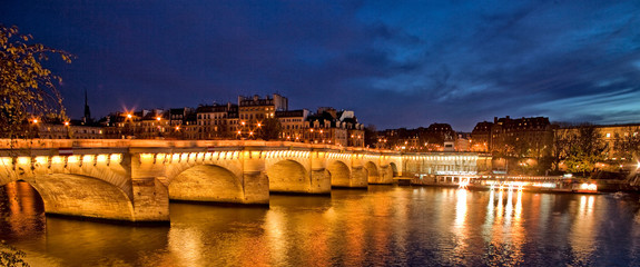 Evening at the Pont Neuf Bridge, Paris, France