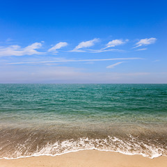Beach, water and good looking clouds on Sanibel Island, Florida, USA