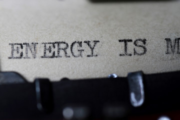 Energy is spirit concept