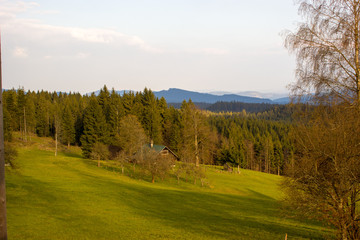 Obraz premium View of the Beskydy.