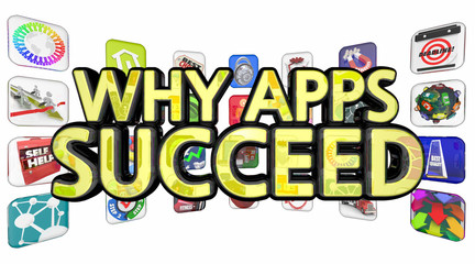 Why Apps Succeed Software Downloads Popularity 3d Illustration