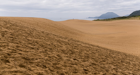 Fototapeta na wymiar Tottori Sand Dunes in Japan