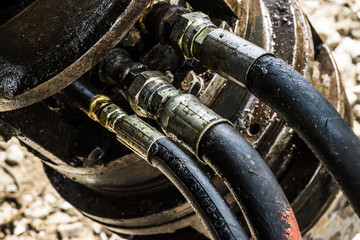 Hydraulic Tube Bender Mechanism Close-up