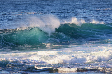 Wave about to breaks at Maroubra Beach.