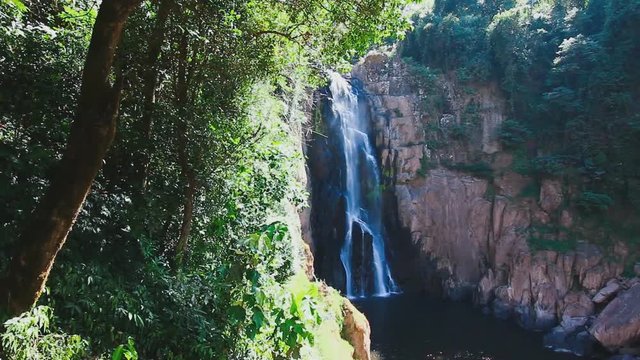 Waterfall Haew Narok in  dry season ,Full HD 1920x1080