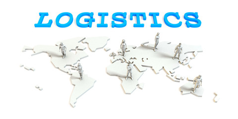 Obraz premium Logistics Global Business