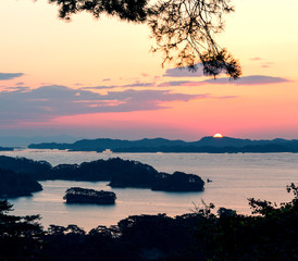 Fototapeta na wymiar Matsushima at sunrise