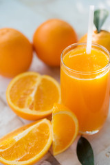Freshly squeezed orange juice, close-up