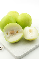 Jujube fruit isolated on white background