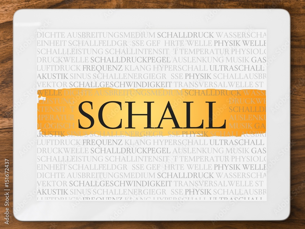 Wall mural Schall