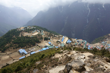Village in high mountains